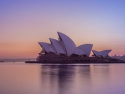 sunset view of sydney opera house