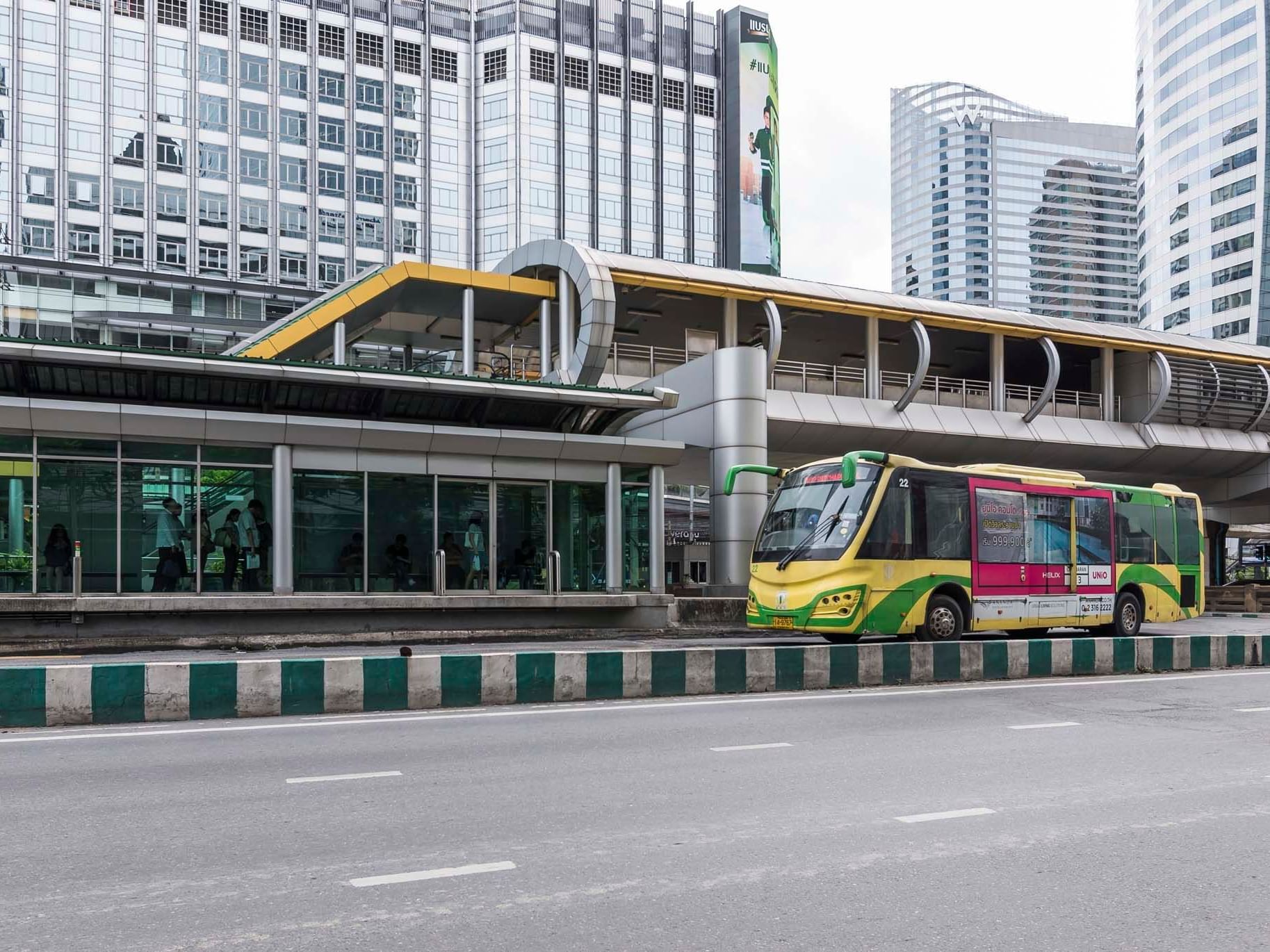 Rapid bus transit system near Chatrium Hotel Riverside Bangkok