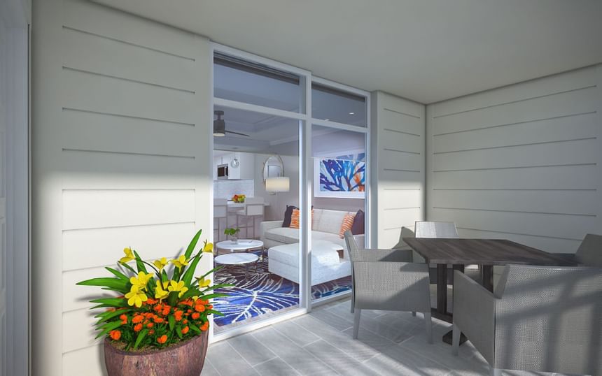 Terrace of Sunsuites One Bedroom at Sunseeker Resort
