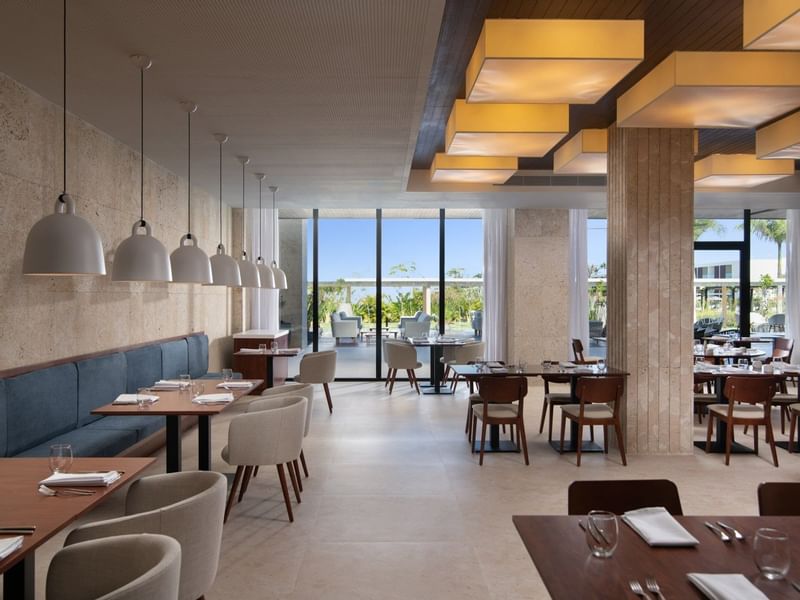 Liberi's open dining area at Live Aqua Beach Resort Punta Cana