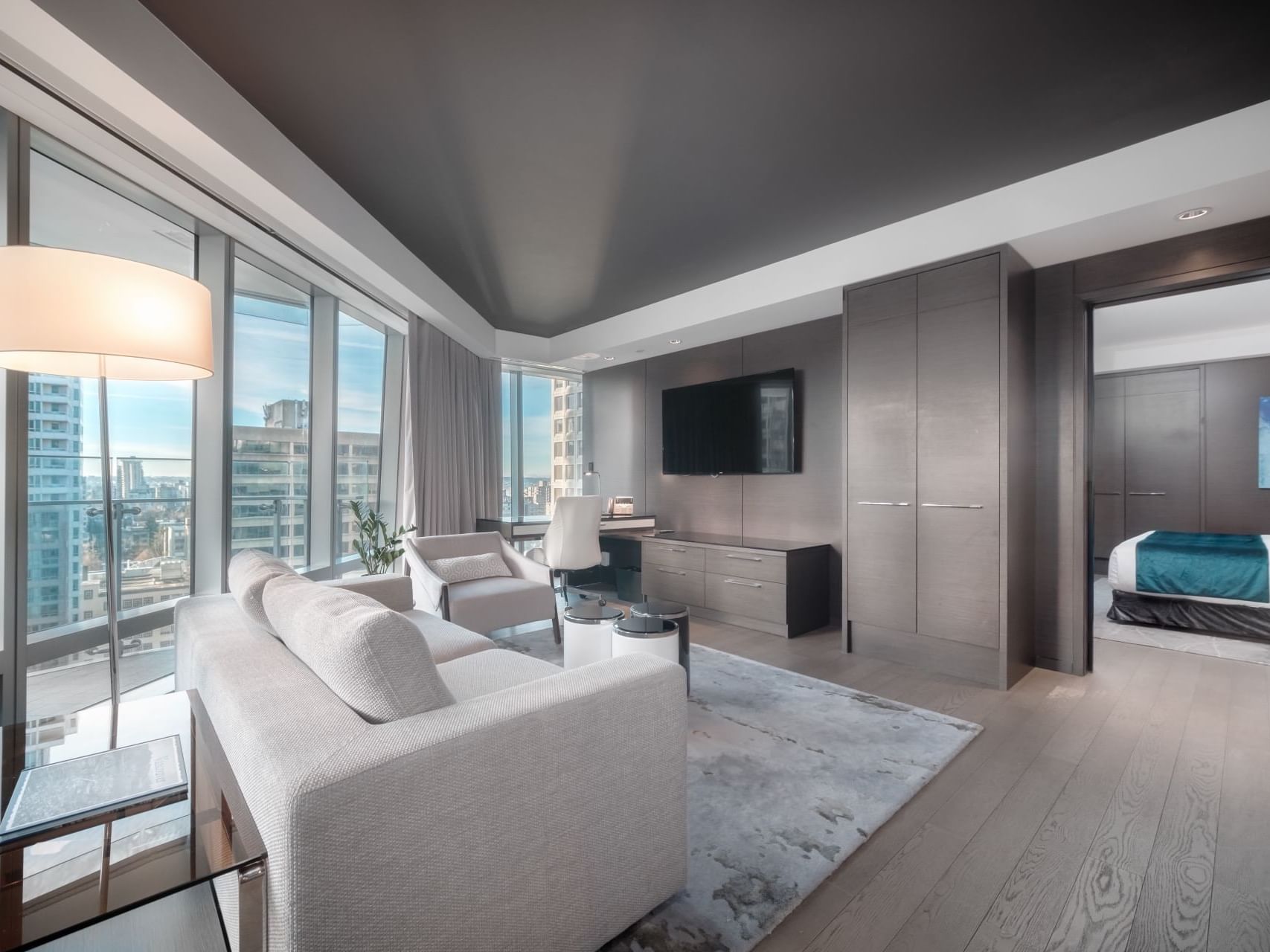 Interior of an Executive One-Bedroom suite at Paradox Hotels