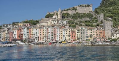 View across the lake- Grand Hotel Portovenere
