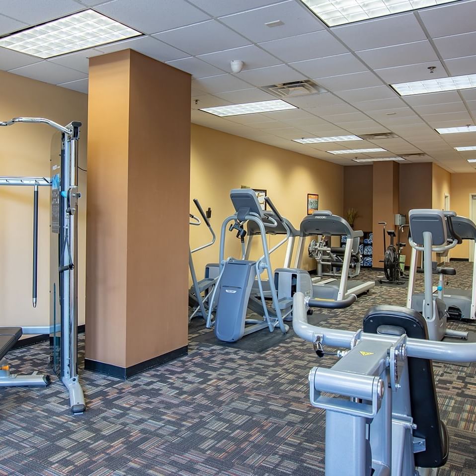 Exercise machines in Fitness Room at Lake Buena Vista Resort Village & Spa