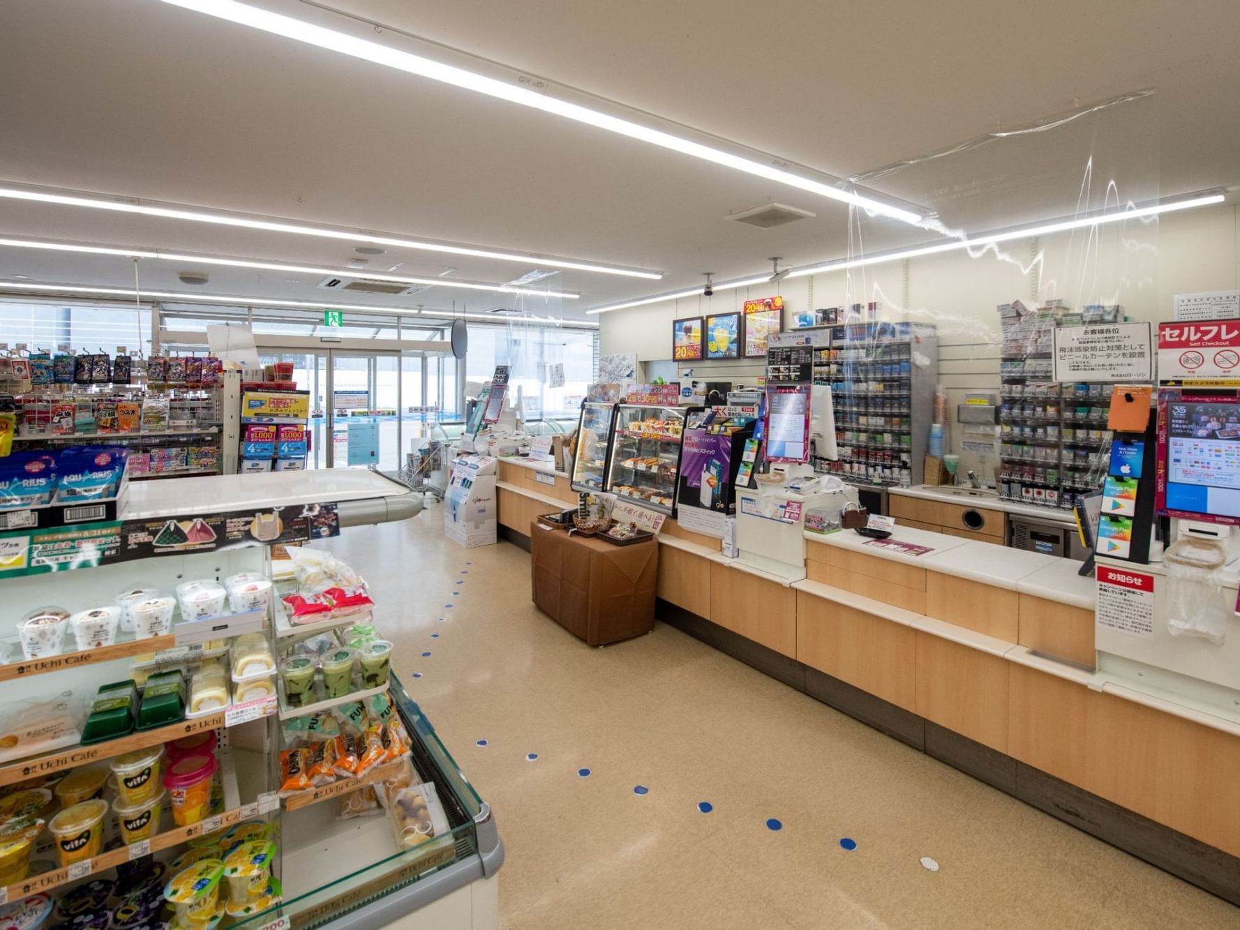 Inside of Hirafu convenience stores near Chatrium Niseko Japan