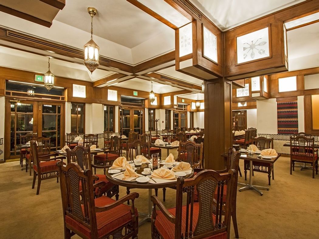 Lyallpur coffee shop dining area at Faisalabad Serena Hotel