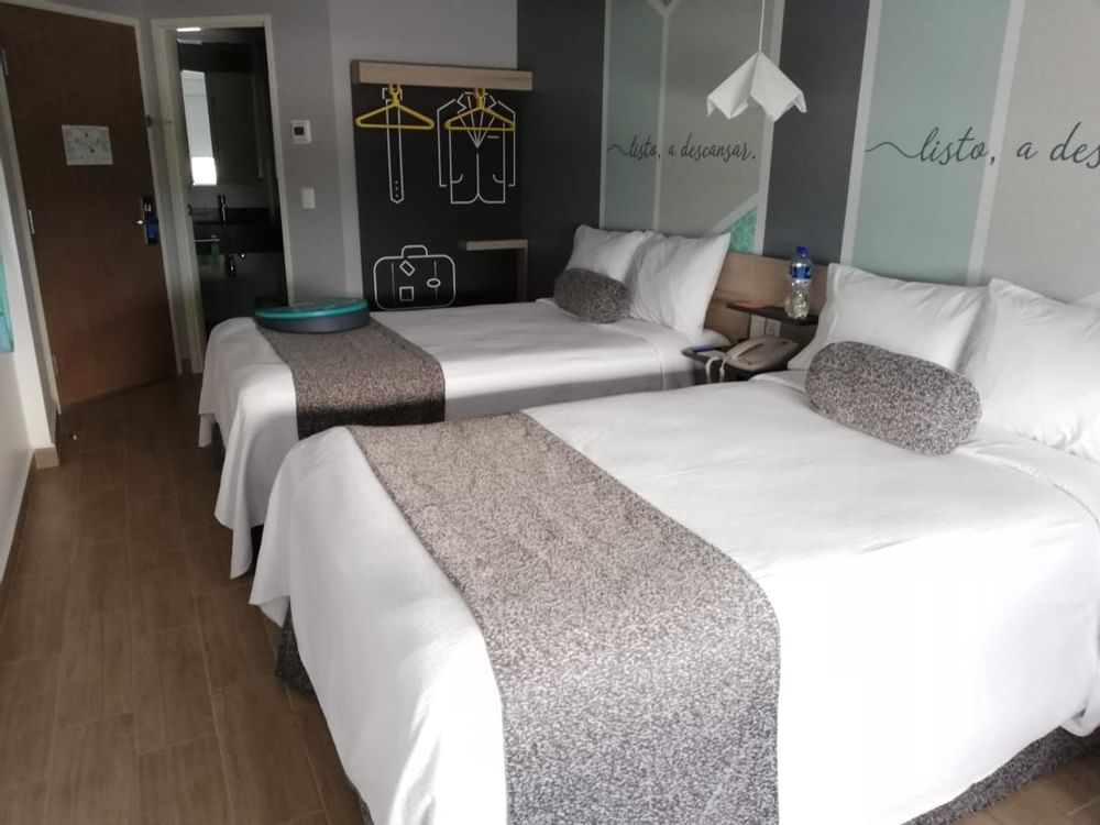Interior of Superior room 2 twin at One Hotels