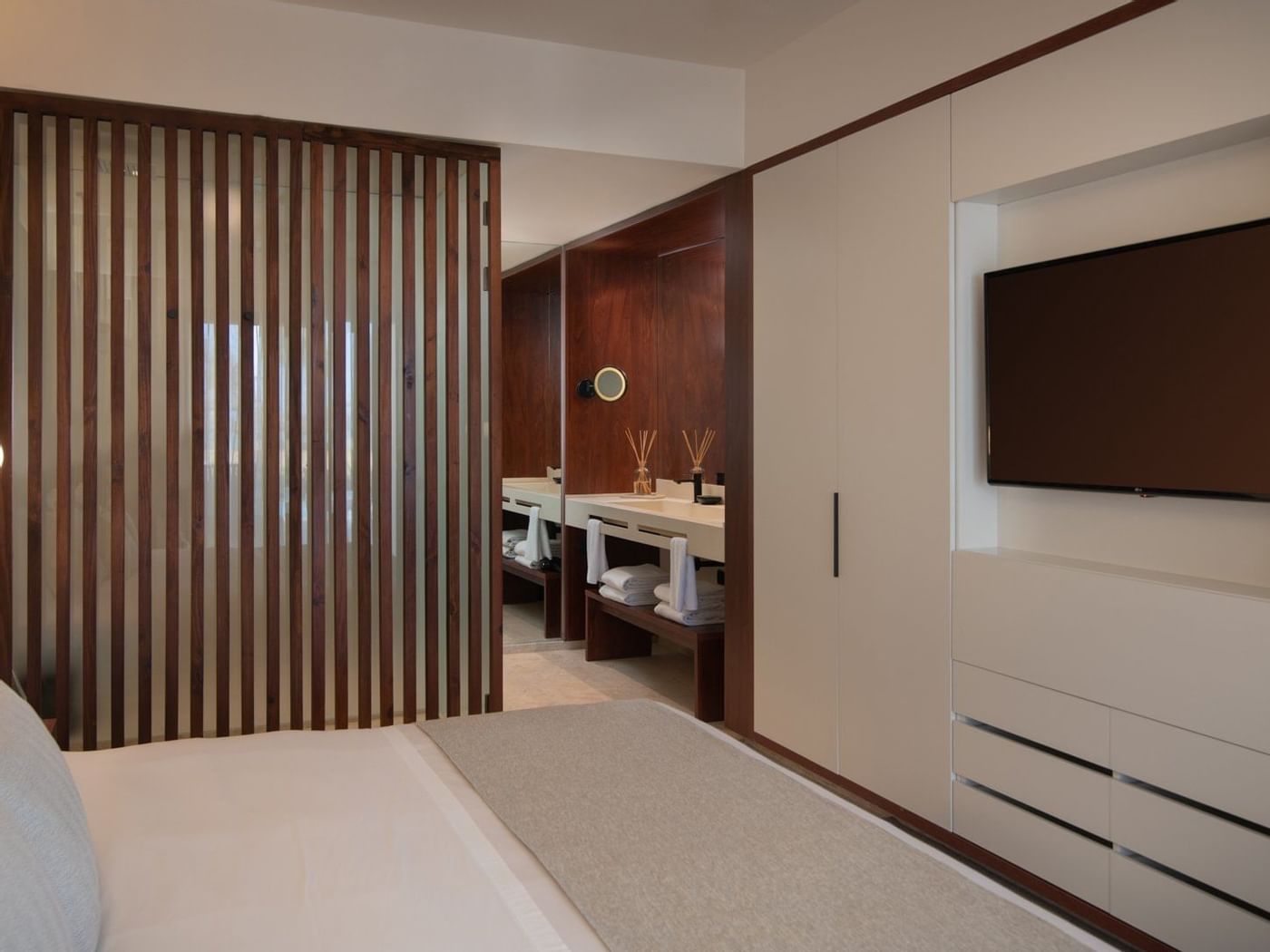 Tierra Suite's kings bed at Live Aqua Beach Resort Punta Cana
