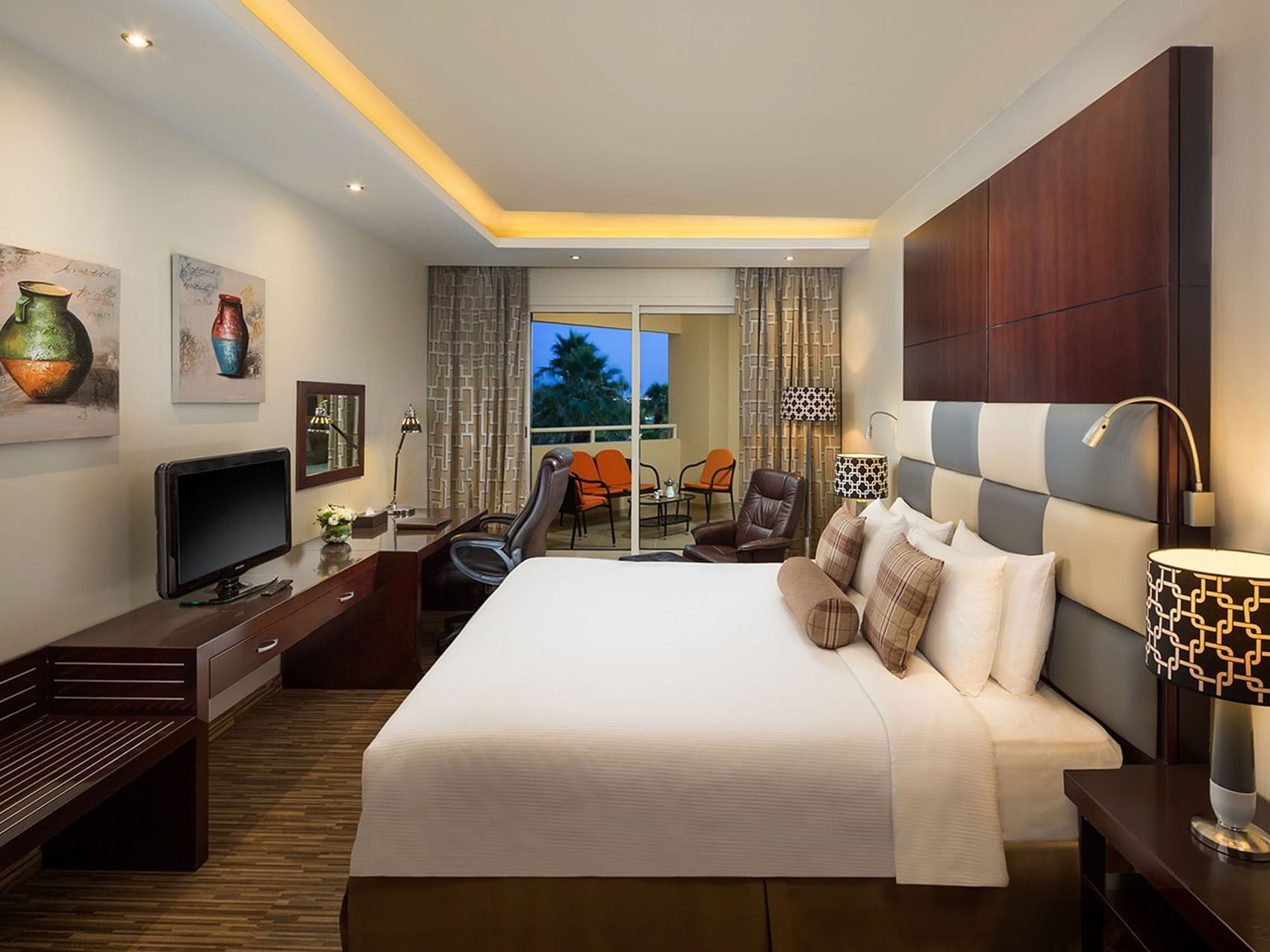 King Size Bedroom of Premium Suite at Millennium Central Mafraq