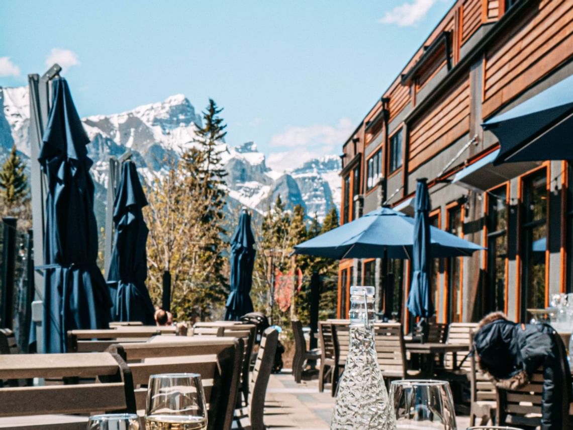 Creekside Patio Canmore The Malcolm Hotel