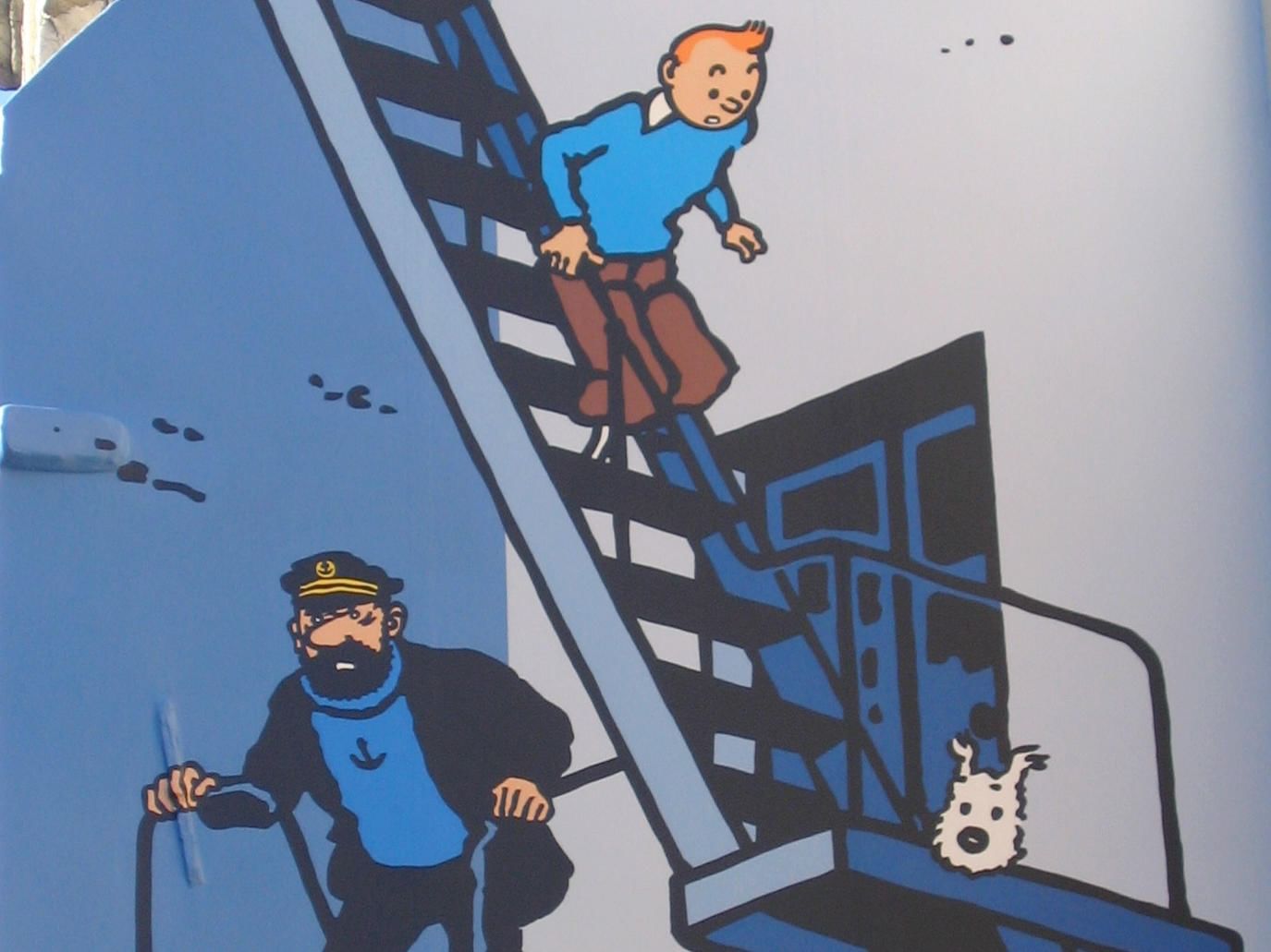 Picture of a cartoon series called Tin Tin used at Hotel Hubert Brussels