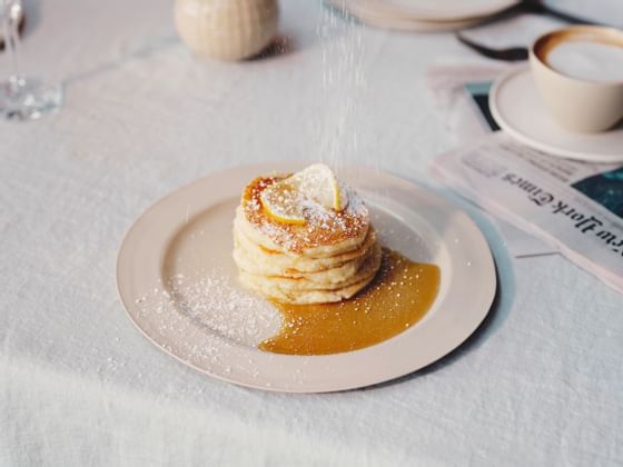 Pancakes and coffee