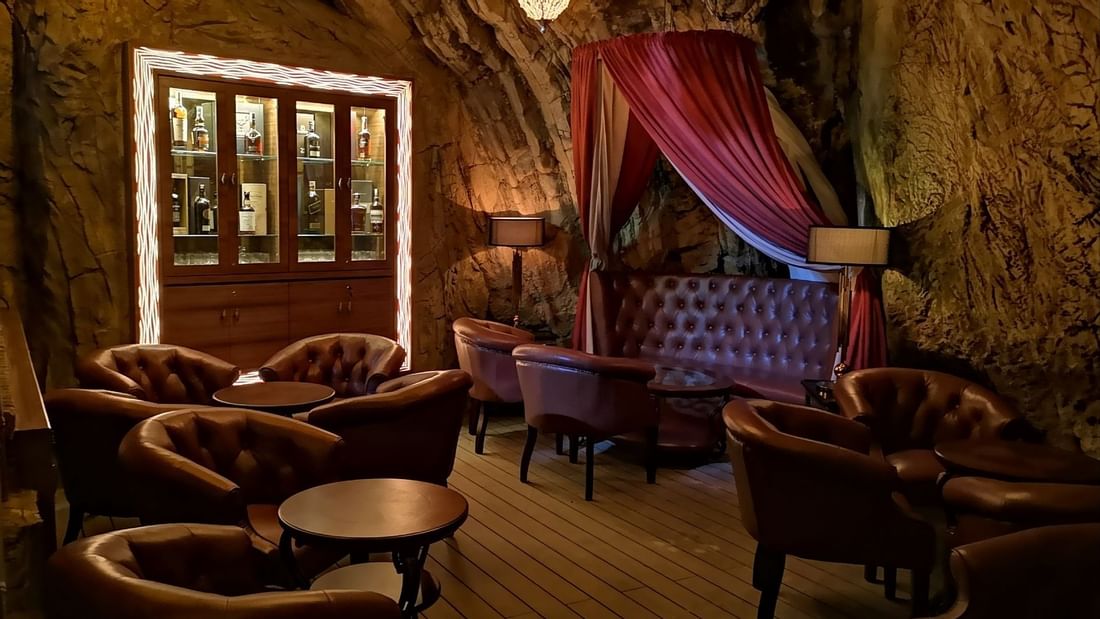 Sky Bar lounge area at The Banjaran Hotsprings Retreat