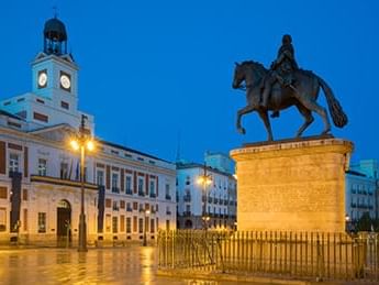 Puerta del sol madrid Carlos III statue 