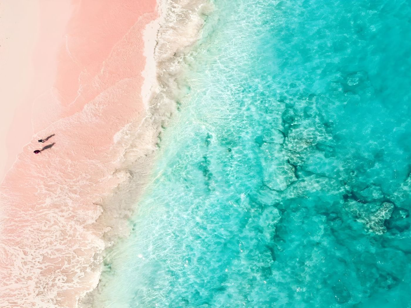 Aerial view of Horseshoe Bay Beach, St George's Club Bermuda