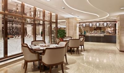 Interior of River café at White Swan hotel