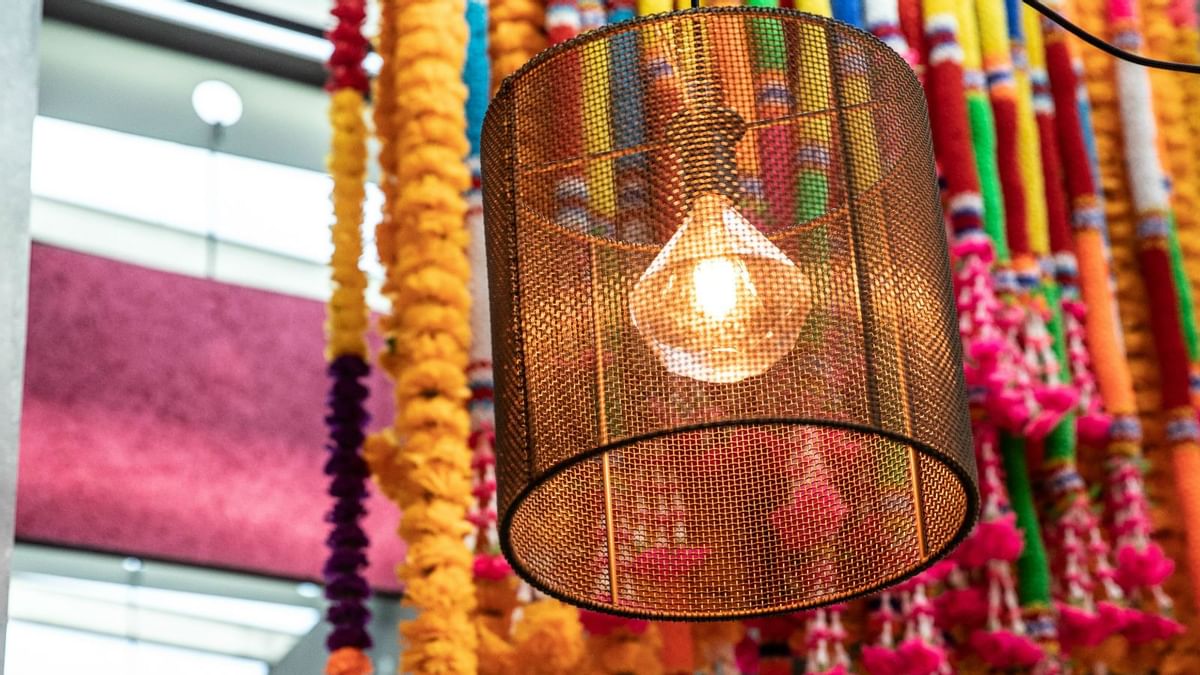 Close-up of a Lampshade in Ging Thai at Crown Hotel Melbourne