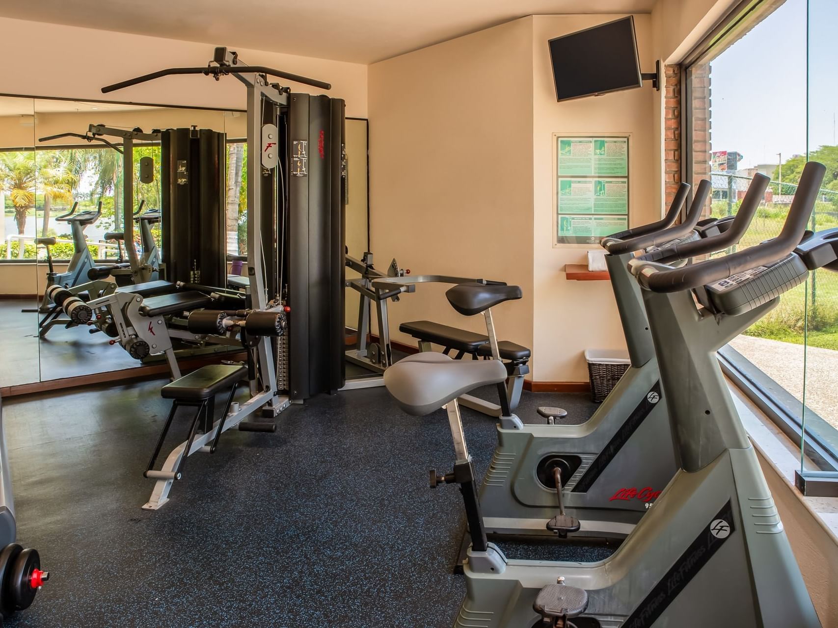 Fully Equipped Gym Wellness Center at Fiesta Inn Hotels