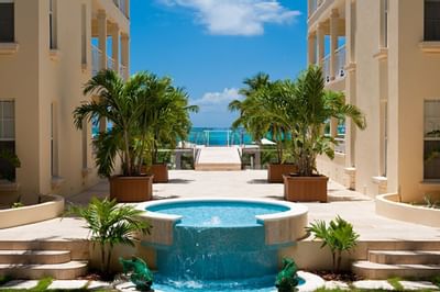 Walkaway with Water fountain at Windsong Resort On The Reef