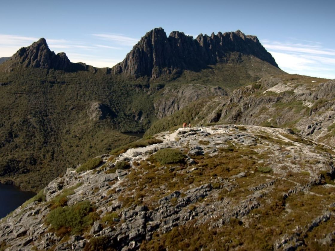 Landscape view of Cradle Mountain near Cradle Mountain Hotel