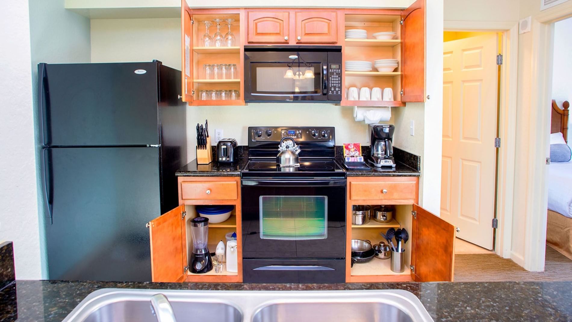 Kitchenette in 2-Bedroom 2-Bath at Lake Buena Vista Resort Village & Spa