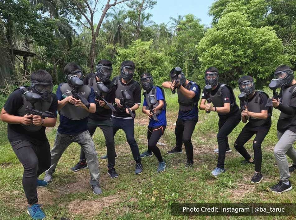 Paintball Game With Friends, Group Activity In Port Dickson