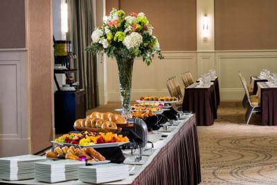 Meeting room Buffet area at The Venue at Portwalk Place