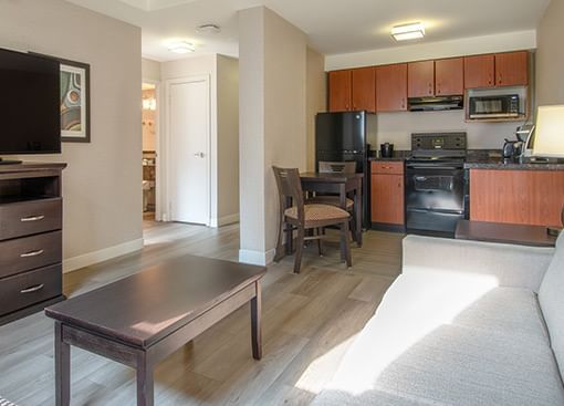 Living Room with Kitchen in Calgary Alberta