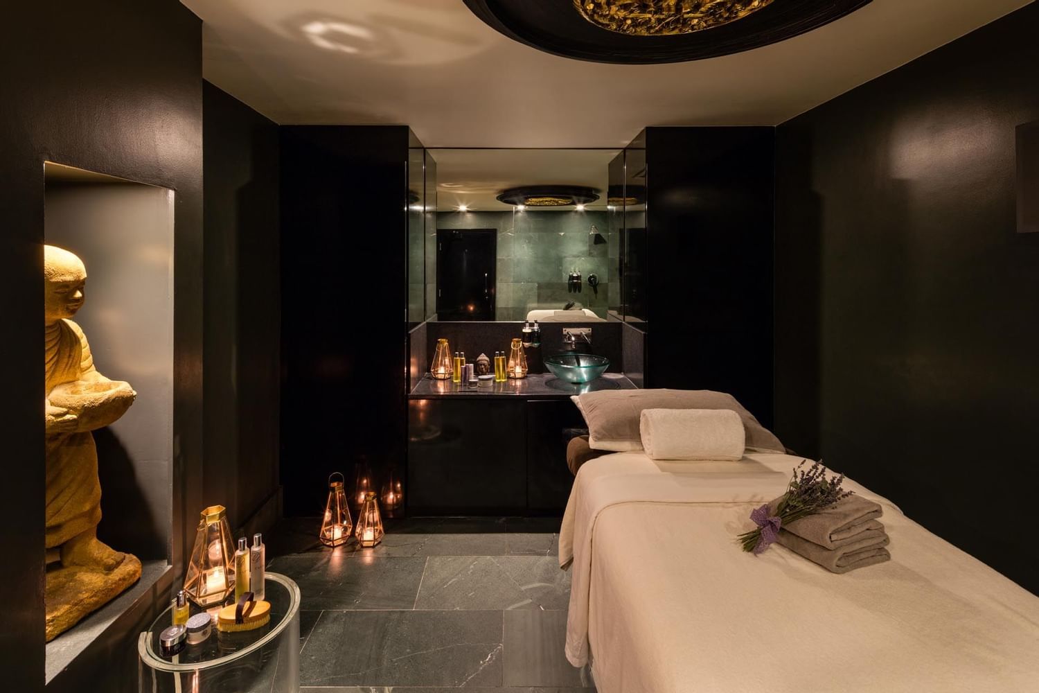 The May Fair Spa treatment room at The May Fair Hotel London