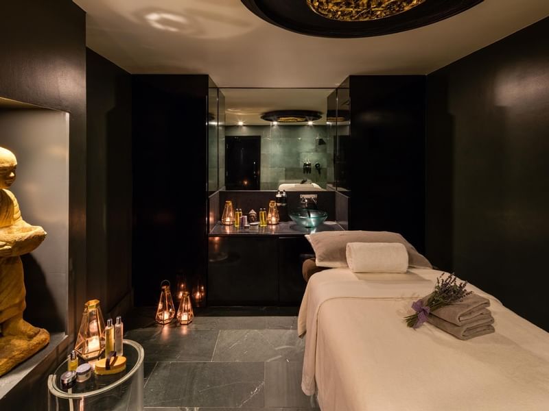 Spa bed in May Fair Spa at The May Fair Hotel London