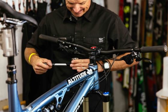 Stein Eriksen Sport Shop summer mountain biking rentals
