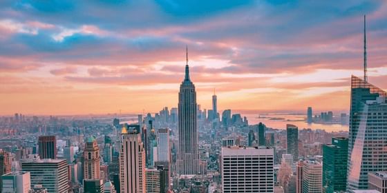 NYC Skyline at Sunset