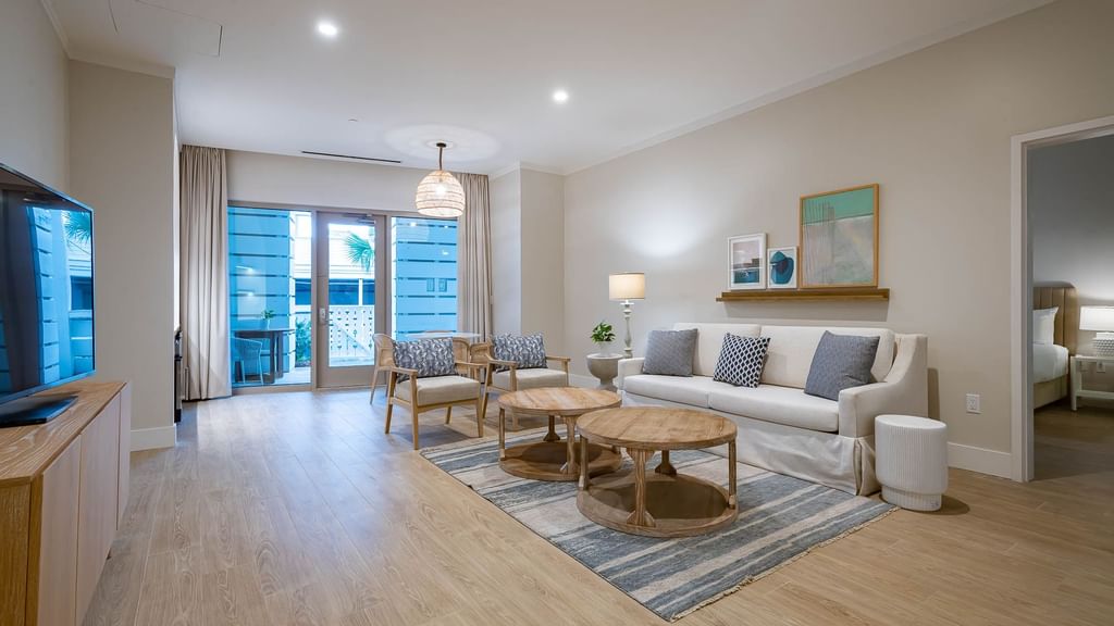 Living Area in 2-Bedroom Family Suite (Rm. 112)
