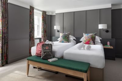 Twin Beds in Double Room at The Goodenough Hotel in London