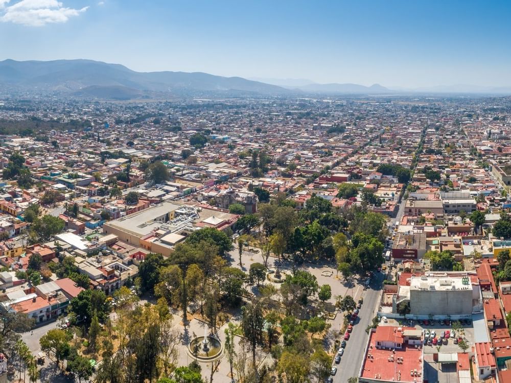 Overlooking view of Charros Stadium near La Colección Resorts