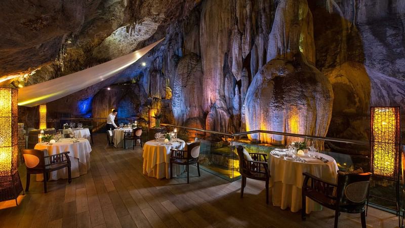 Jeff's Cellar Fine Dining area at The Banjaran Hotsprings Retreat Exterior