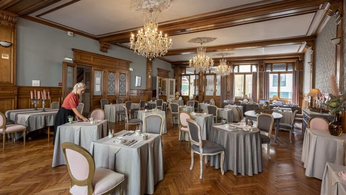 Interior table & chair setting at Relax'Otel