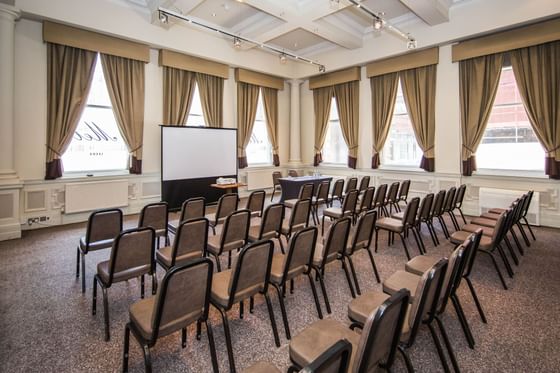 Theater type meeting room setup in Met 2 at The Met Hotel Leeds