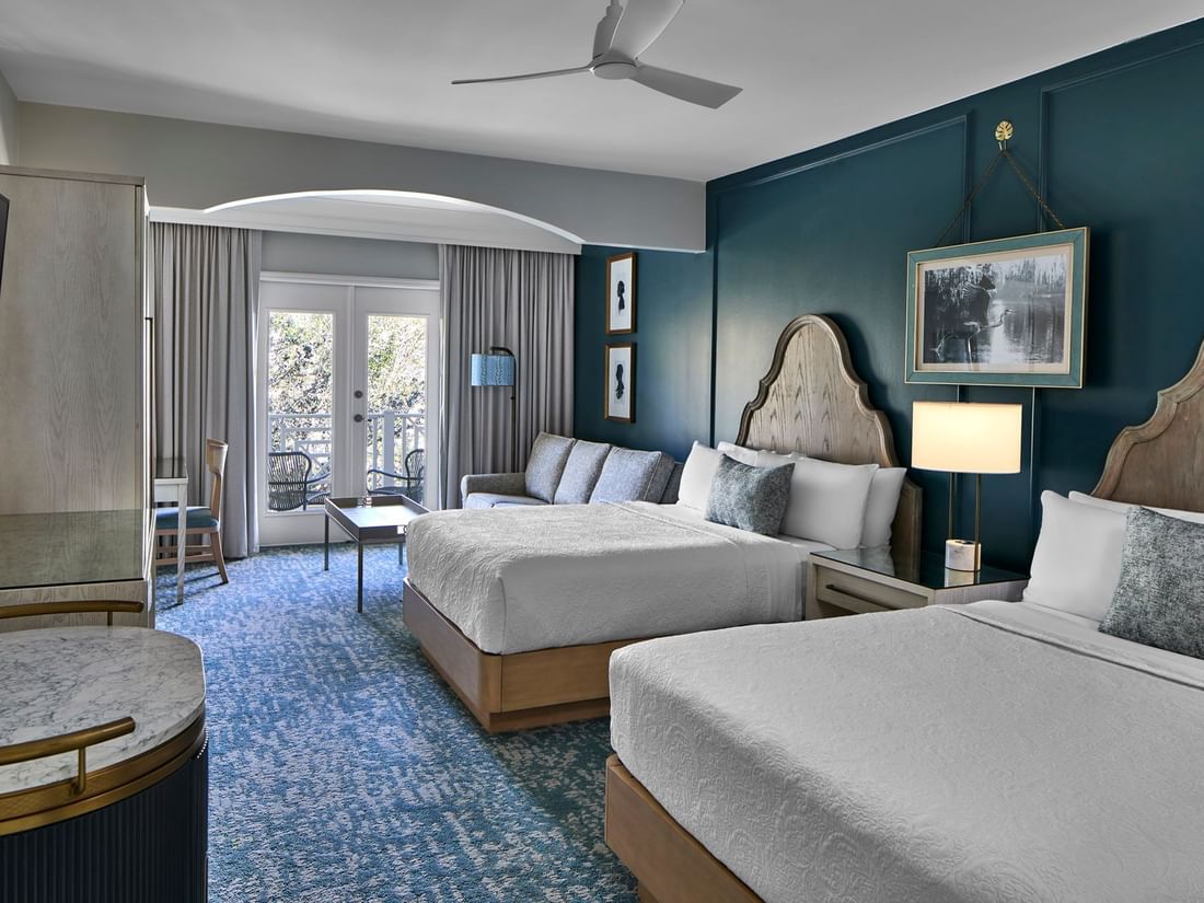 Two Queen Studio Suite Balcony