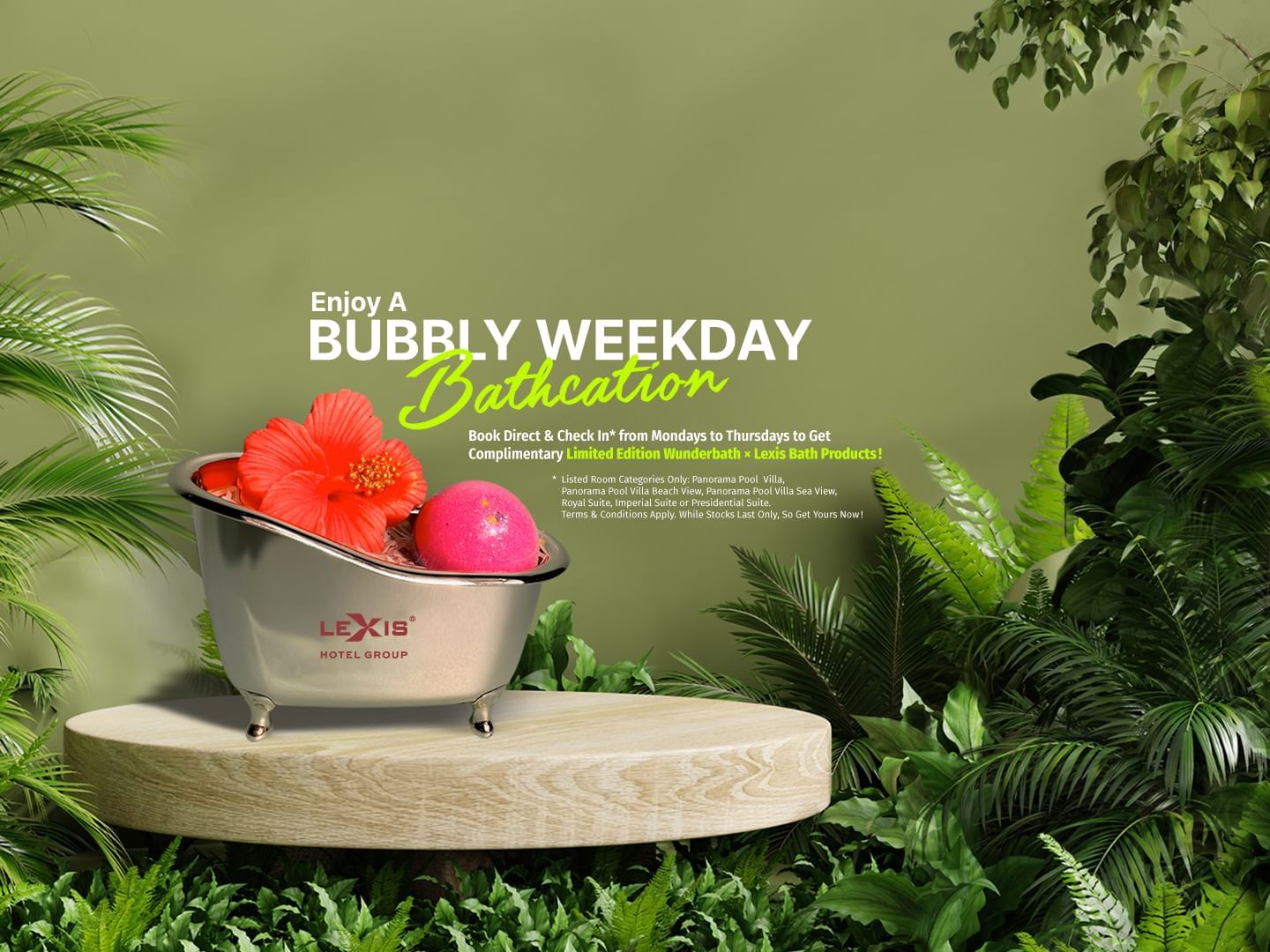 Bubbly Weekday Bathcation