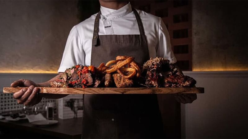 OSSO Steak & Ribs platter