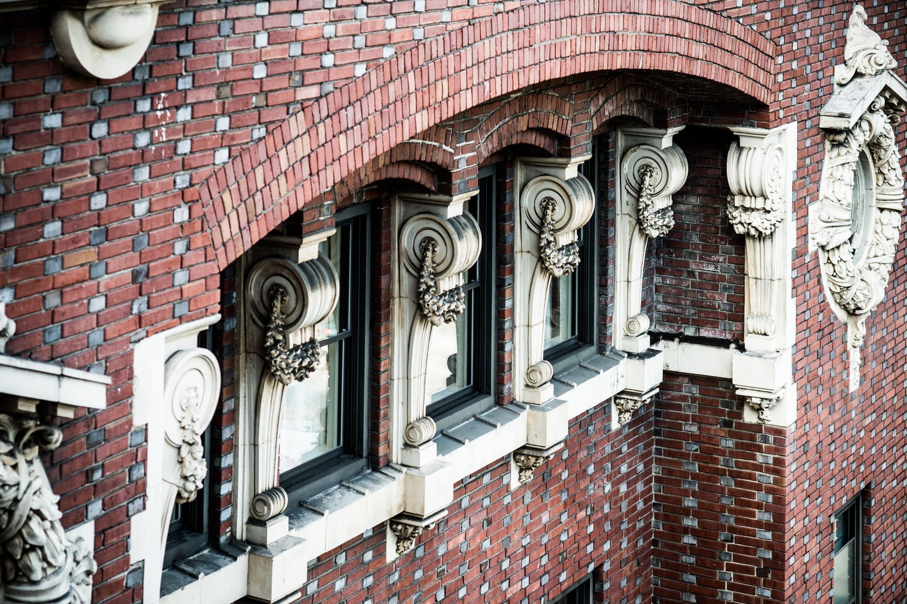 Close up on Facade of Hotel Sorrento