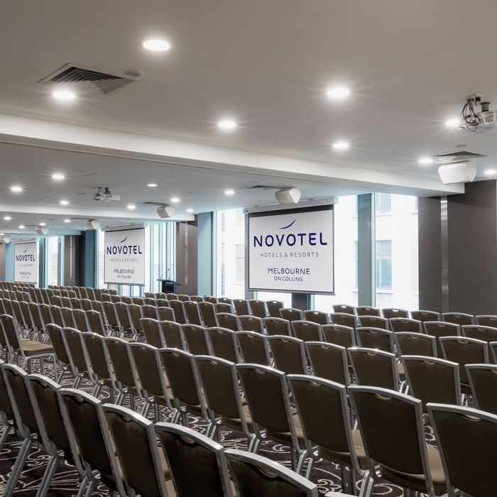 Interior of the meeting room at Novotel Melbourne on Collins