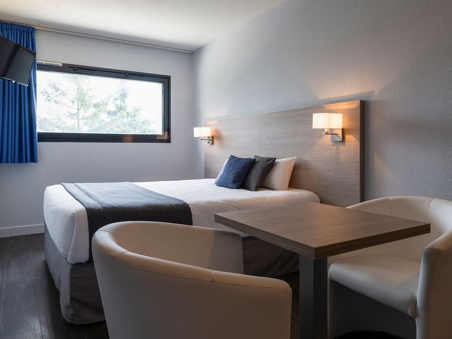 Interior of the Double bedroom at Hotel Millau South