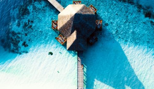 small building in beach