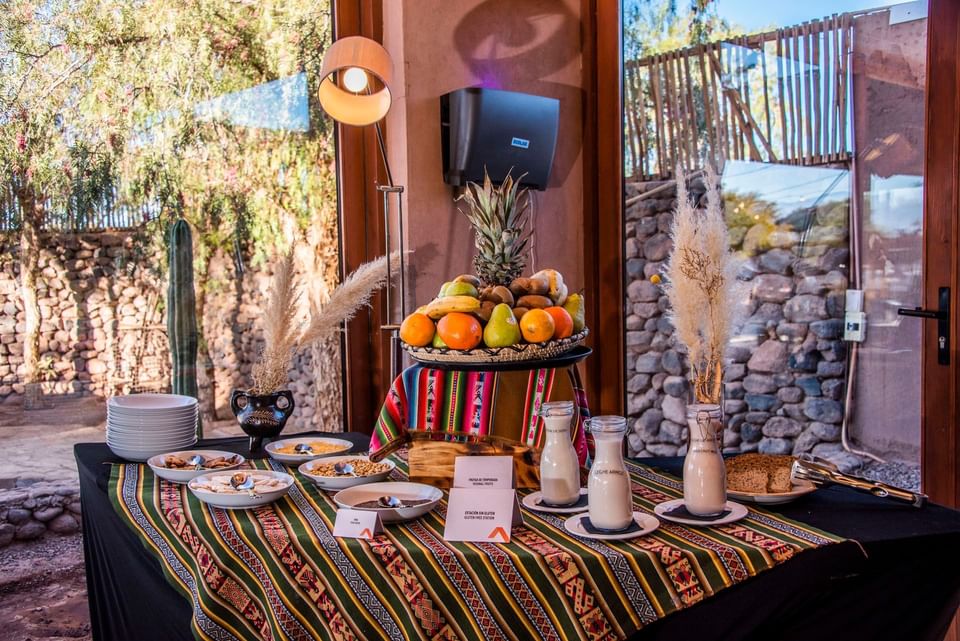 Buffet at Hotel Cumbres San Pedro de Atacama in Chile