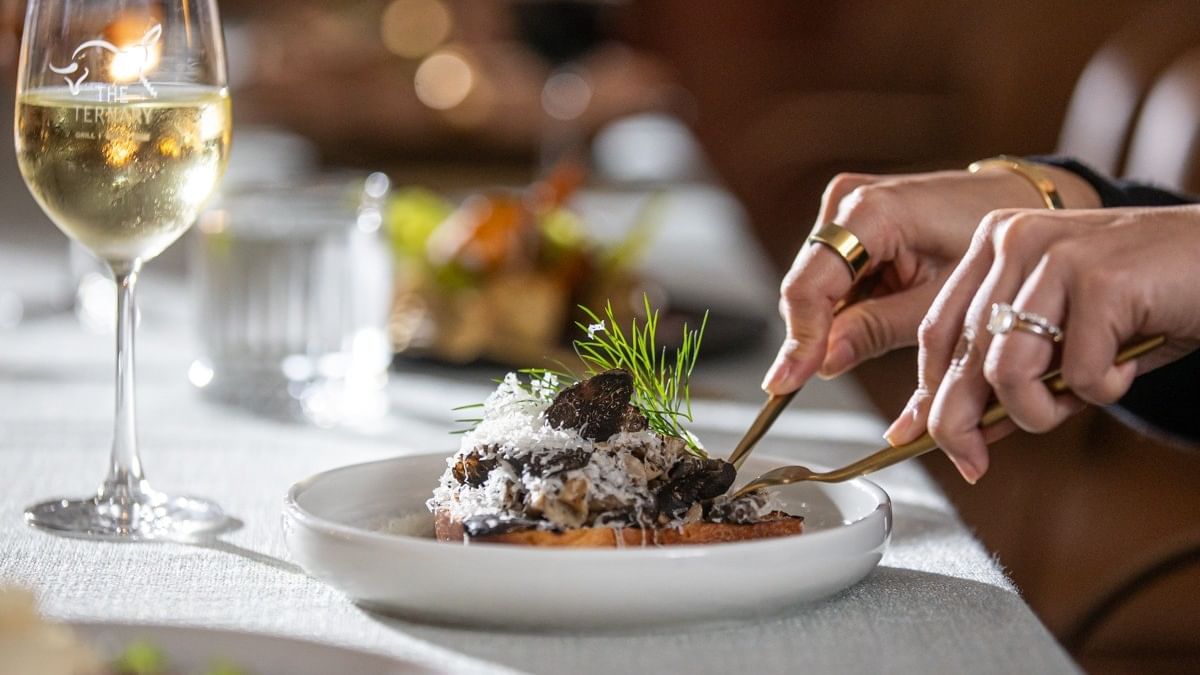 Chef’s selection of grilled specialties served in The Private at The Ternary, with fresh ingredients and artistic presentation