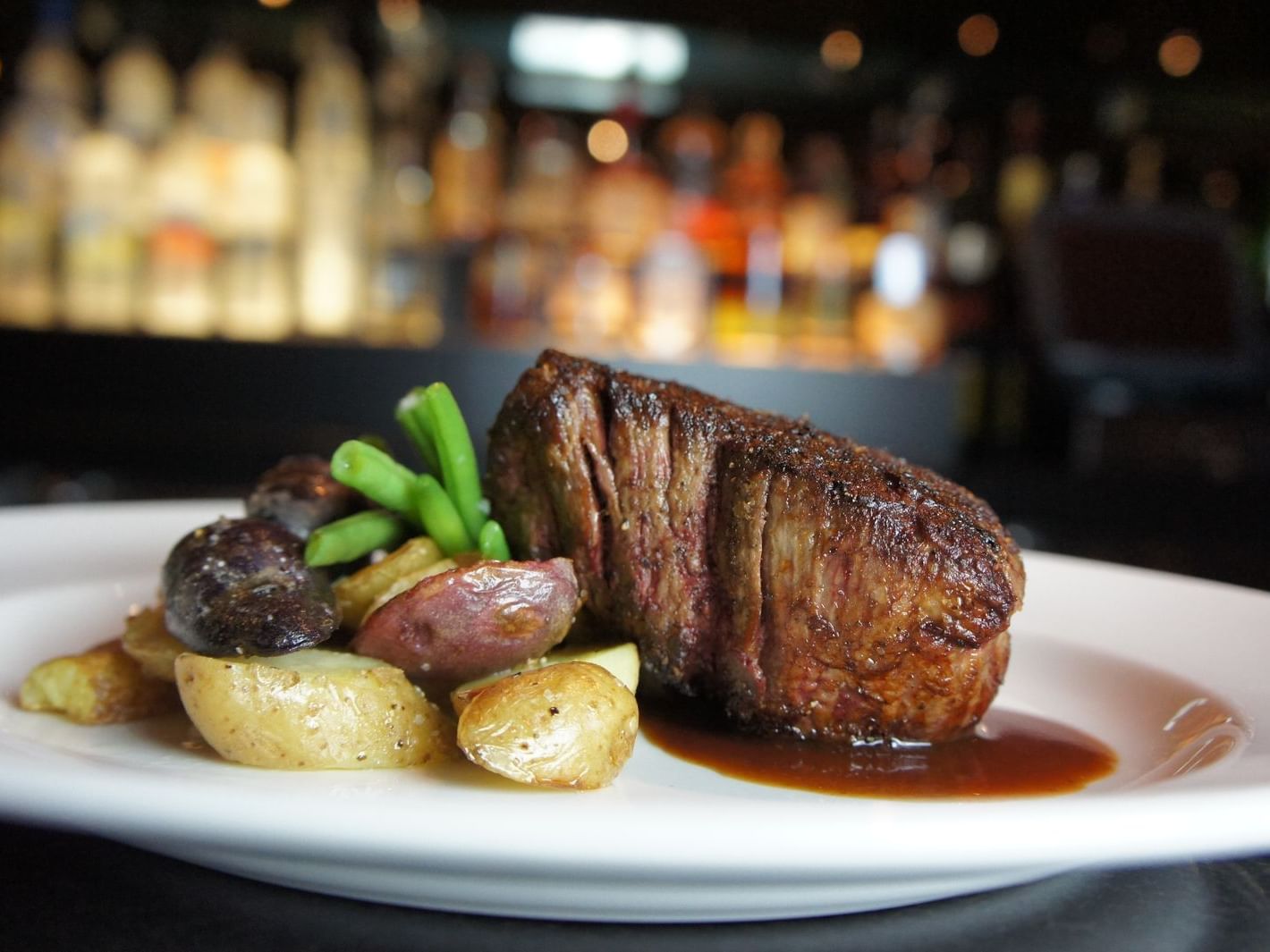 steak and potatoes