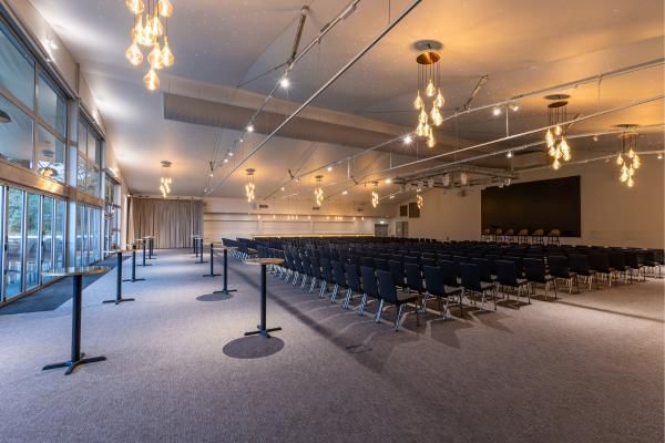 The King Suite set up for conference, one of the most high tech spaces at Easthampstead Park