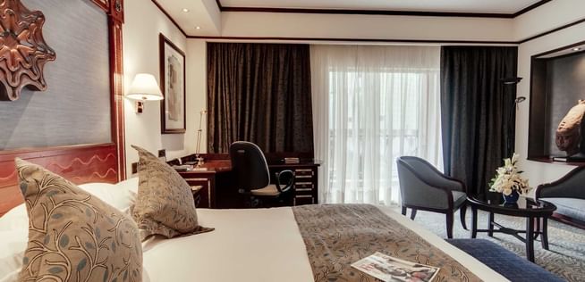 King bed in Deluxe Room at   