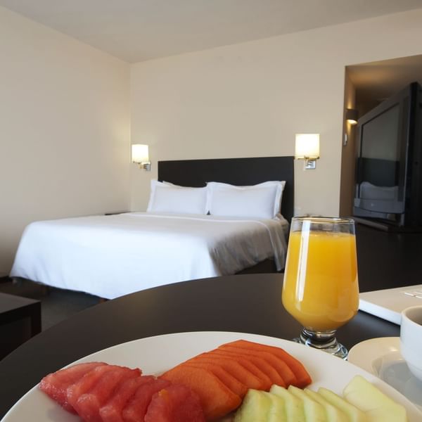 Breakfast served in Superior Room at Fiesta Inn